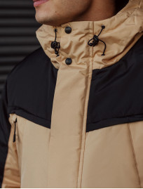 Parka de iarnă Staff sta beige & black