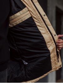 Parka de iarnă Staff sta beige & black