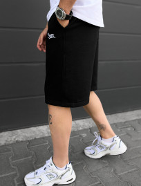 Pantaloni scurți tricotați Staff nes black logo