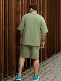 Set de vară tricou + pantaloni scurți Staff no green oversize