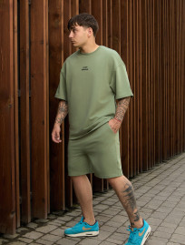 Set de vară tricou + pantaloni scurți Staff no green oversize