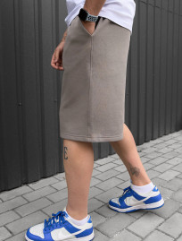 Pantaloni scurți tricotați Staff nes gray
