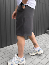 Pantaloni scurți tricotați Staff nes dark gray