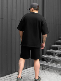 Set de vară tricou + pantaloni scurți Staff no black oversize