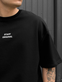 Set de vară tricou + pantaloni scurți Staff no black oversize