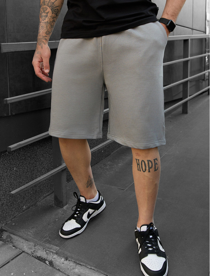 Pantaloni scurți tricotați Staff nes olive