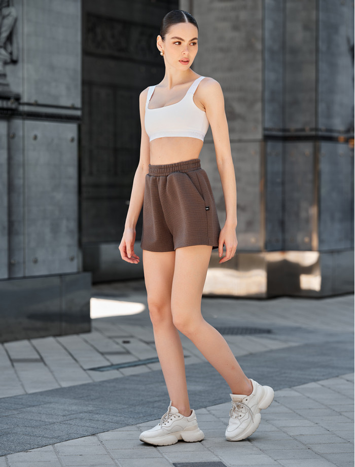 Pantaloni scurți de damă Staff emm brown