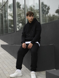 Costum de trening Staff me black logo