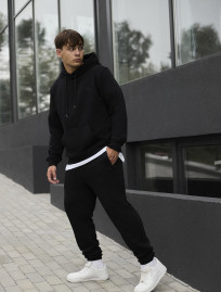 Costum de trening Staff me black logo