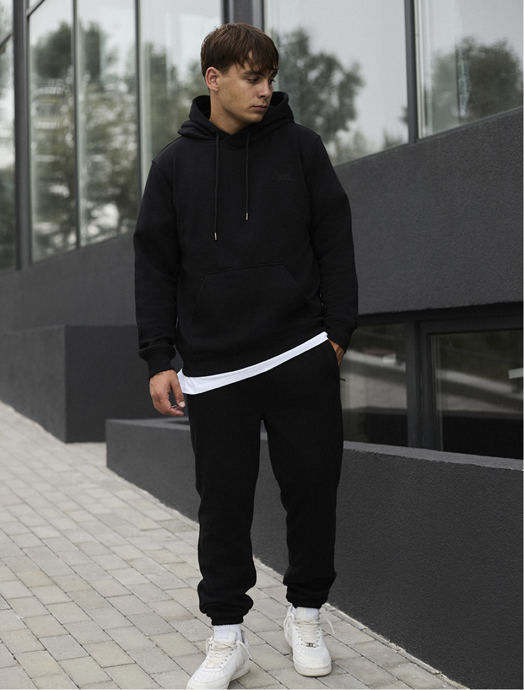 Costum de trening Staff me black logo