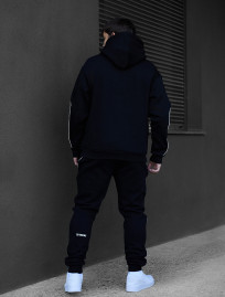 Costum de trening Staff kant black logo oversize fleece