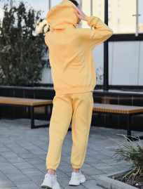 Costum de trening de damă  Staff dix yellow fleece oversize