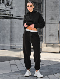 Pantaloni de trening de damă Staff lar black fleece