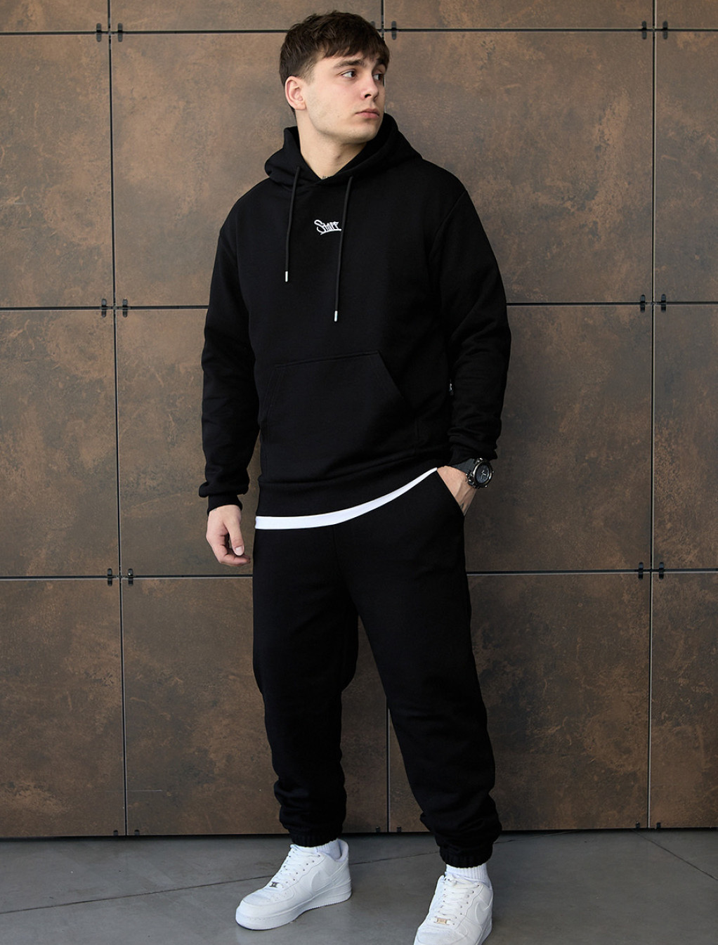 Costum de trening Staff fad black