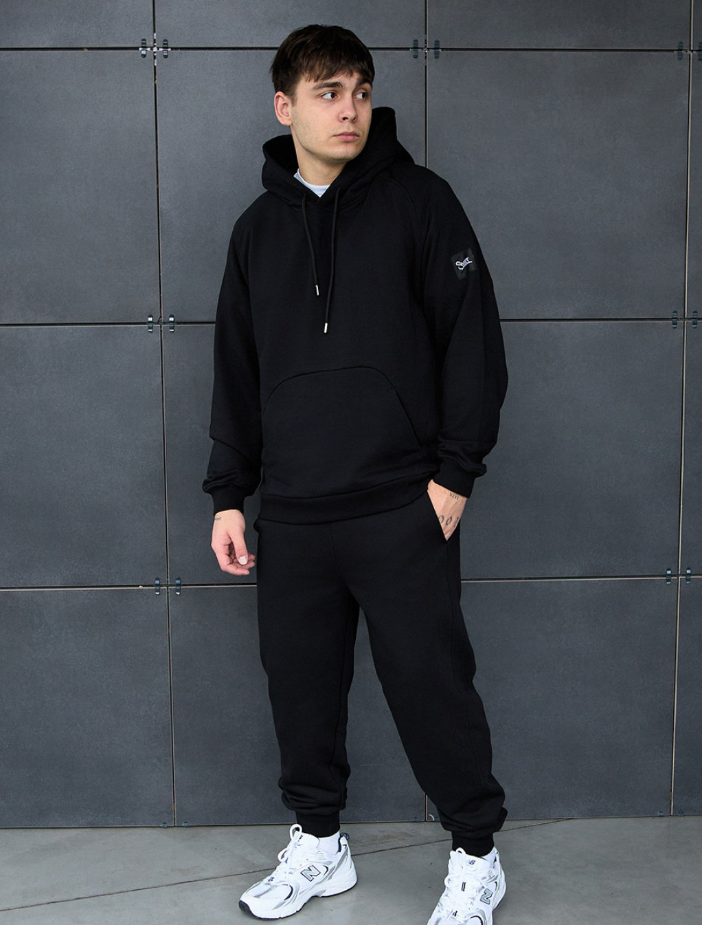 Costum de trening Staff es black oversize