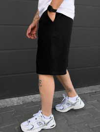 Pantaloni scurți tricotați Staff nes black