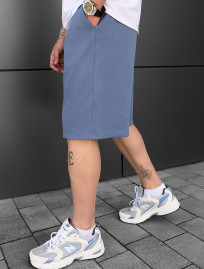 Pantaloni scurți tricotați Staff nes blue