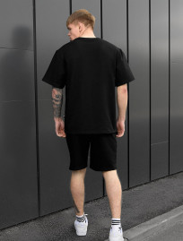 Set de vară tricou + pantaloni scurți Staff ra black oversize