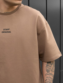 Set de vară tricou + pantaloni scurți Staff no brown oversize