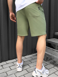 Pantaloni scurți tricotați Staff green logo