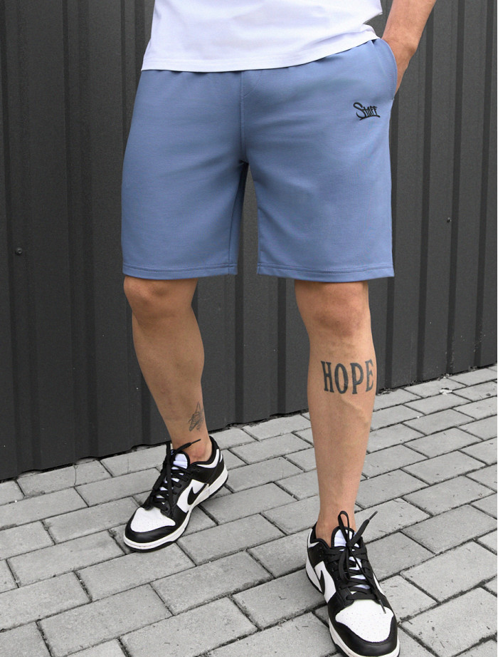 Pantaloni scurți tricotați Staff blue logo