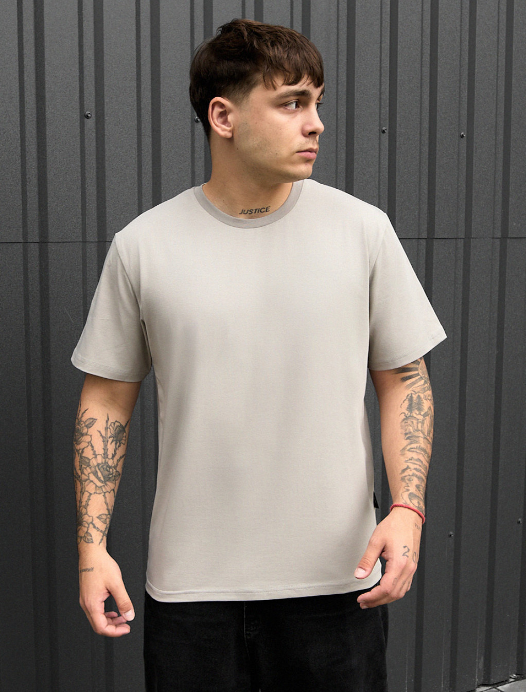 Tricou Staff light gray