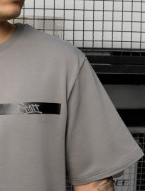 Set de vară tricou + pantaloni scurți Staff ra gray oversize