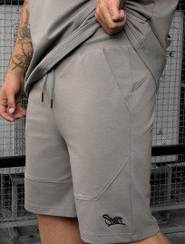 Set de vară tricou + pantaloni scurți Staff ko black & gray2 oversize