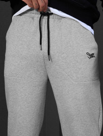 Pantaloni de trening Staff logo gray melange