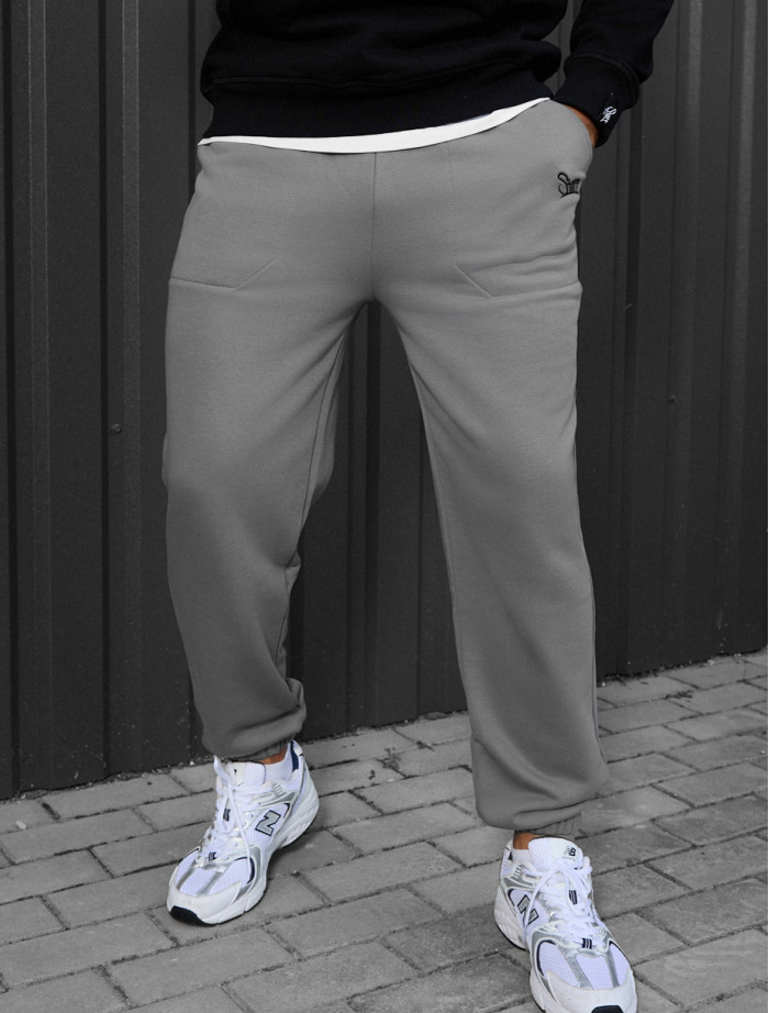 Pantaloni de trening Staff logo gray
