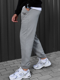 Pantaloni de trening Staff logo light gray