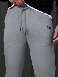 Pantaloni de trening Staff logo light gray
