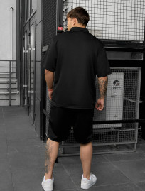 Set de vară tricou + pantaloni scurți Staff spo black oversize