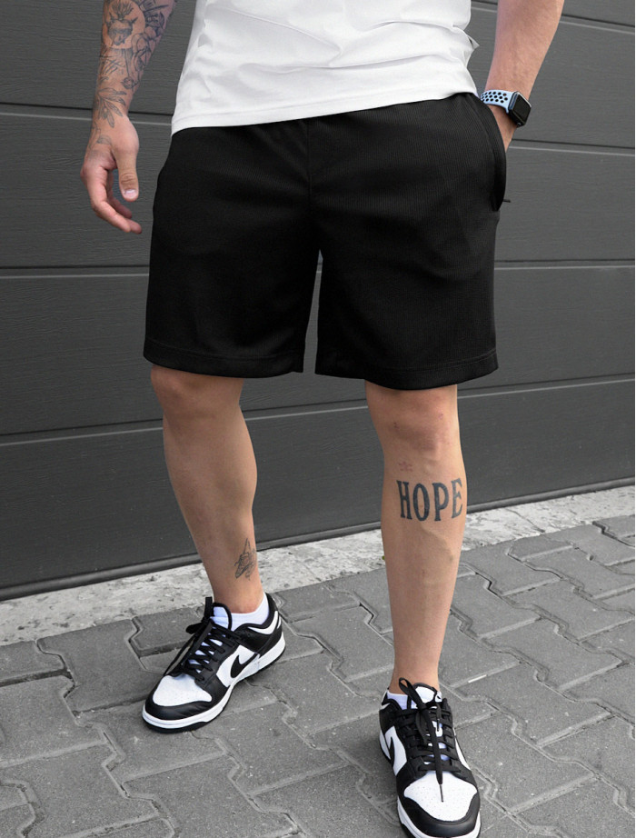 Pantaloni scurți tricotați Staff an black