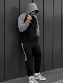 Costum de trening Staff evi gray & black