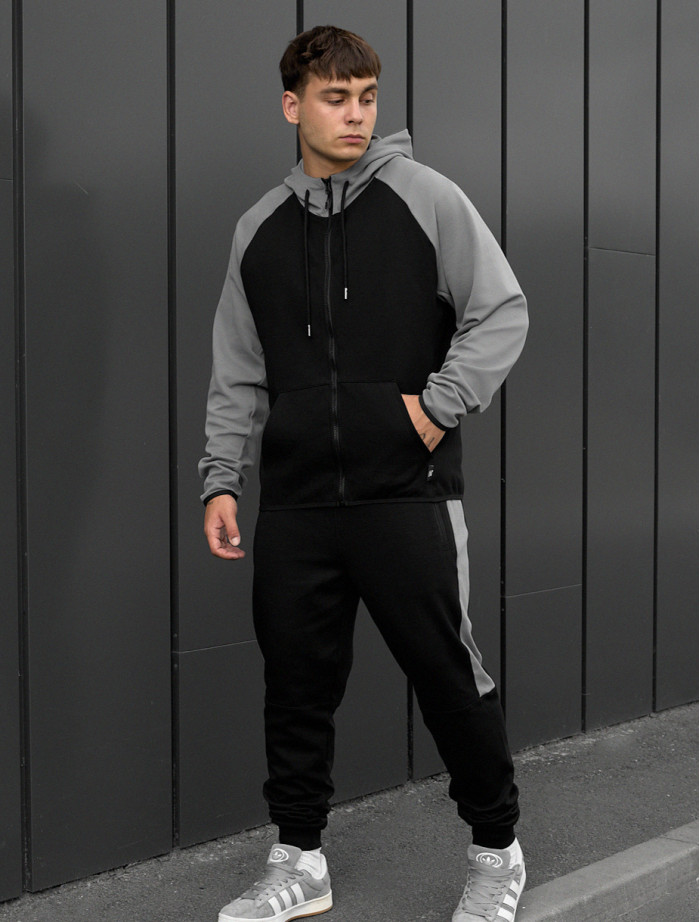 Costum de trening Staff evi gray & black