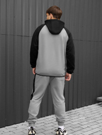 Costum de trening Staff evi gray & black2