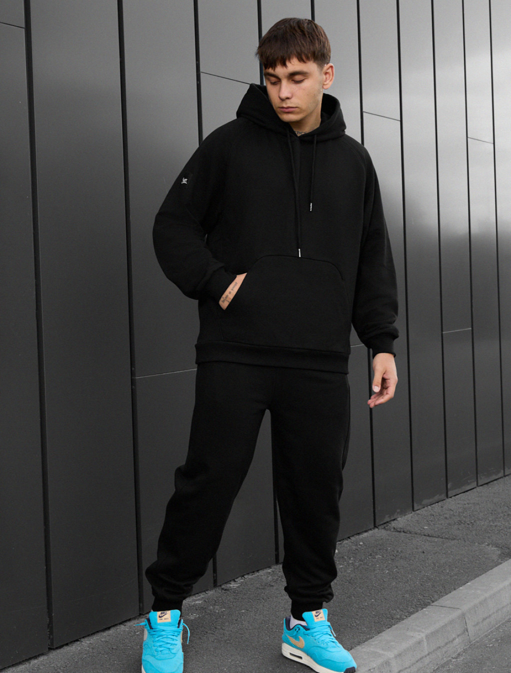Costum de trening Staff es black oversize