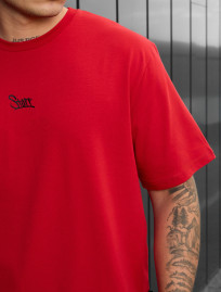 Tricou Staff red logo reflective
