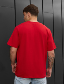 Tricou Staff red logo reflective