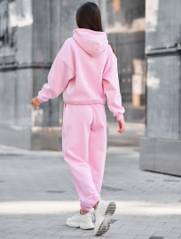 Costum  de trening de damă Staff lic pink oversize fleece