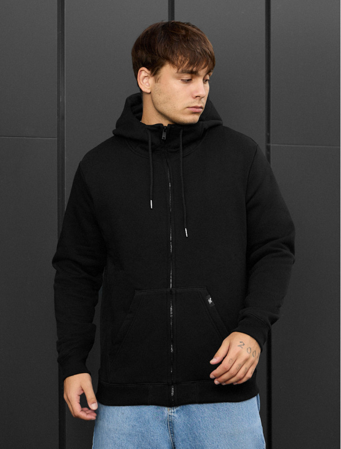 Hanorac Staff zip black fleece