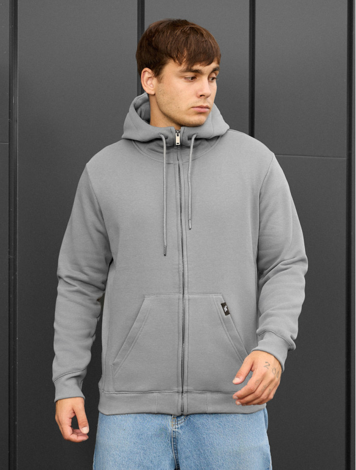 Hanorac Staff zip gray fleece