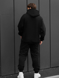 Costum de trening Staff es black oversize fleece