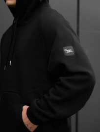 Costum de trening Staff es black oversize fleece
