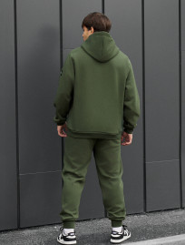 Costum de trening Staff es khaki oversize fleece