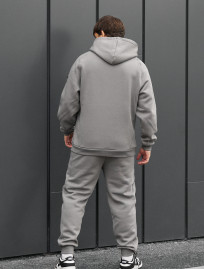 Costum de trening Staff es gray oversize fleece