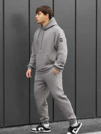Costum de trening Staff es gray oversize fleece