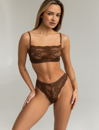 Sutien de damă Staff em dark brown