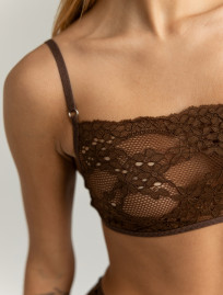 Sutien de damă Staff em dark brown